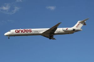 Andes Lineas Aereas McDonnell Douglas MD-83 LV-WGN in the run-up to Buenos Aires Jorge Newbery Rwy 31