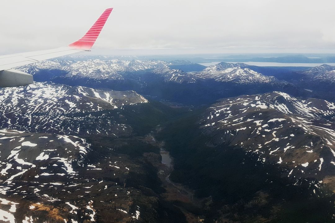 Feuerland. Anflug auf Ushuaia